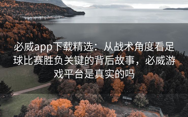 必威app下载精选：从战术角度看足球比赛胜负关键的背后故事，必威游戏平台是真实的吗  第2张